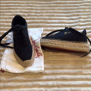 CL Paris Black Espadrille Sneakers